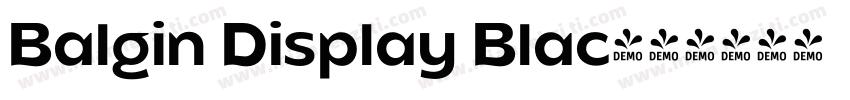 Balgin Display Blac字体转换